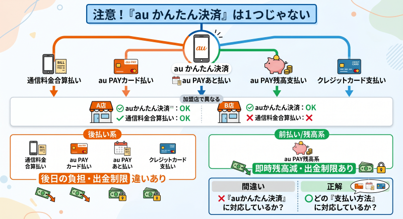 auかんたん決済現金化の方法