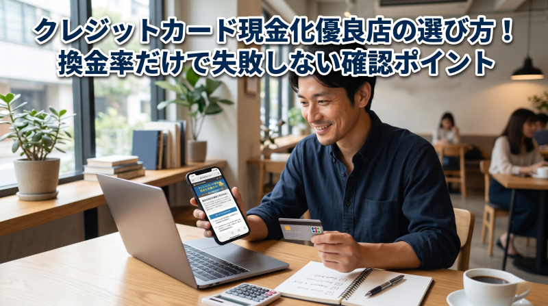 クレジットカード現金化優良店の選び方！換金率だけで失敗しない確認ポイント