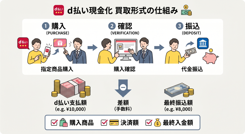 d払い現金化業者の仕組み