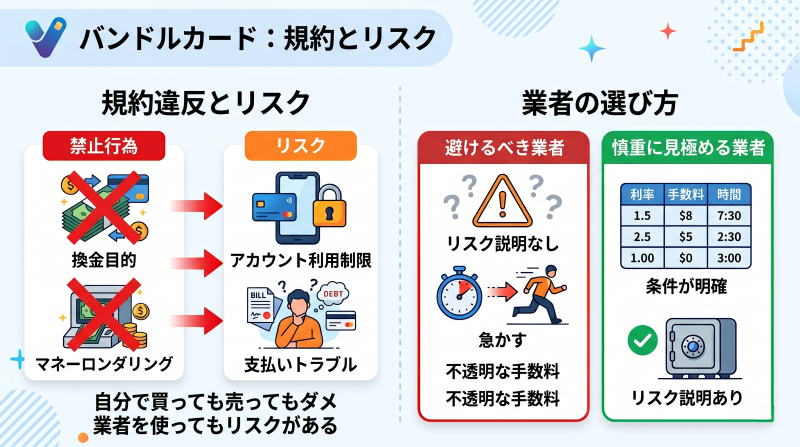 バンドルカード現金化のリスク