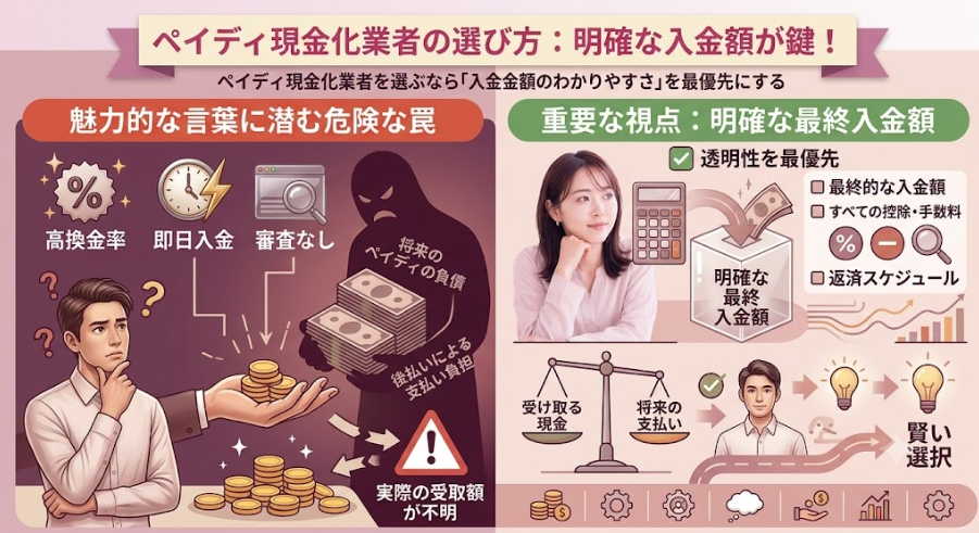 ペイディ現金化業者の選び方